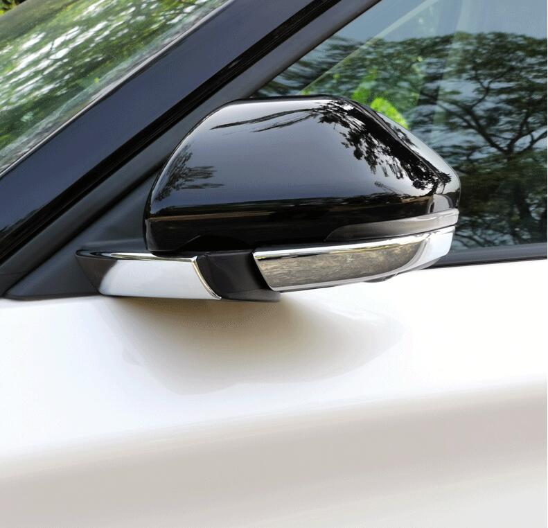 Abs Chrome Exterior Rear View Mirror Strip Trim Pcs For Ford Explorer