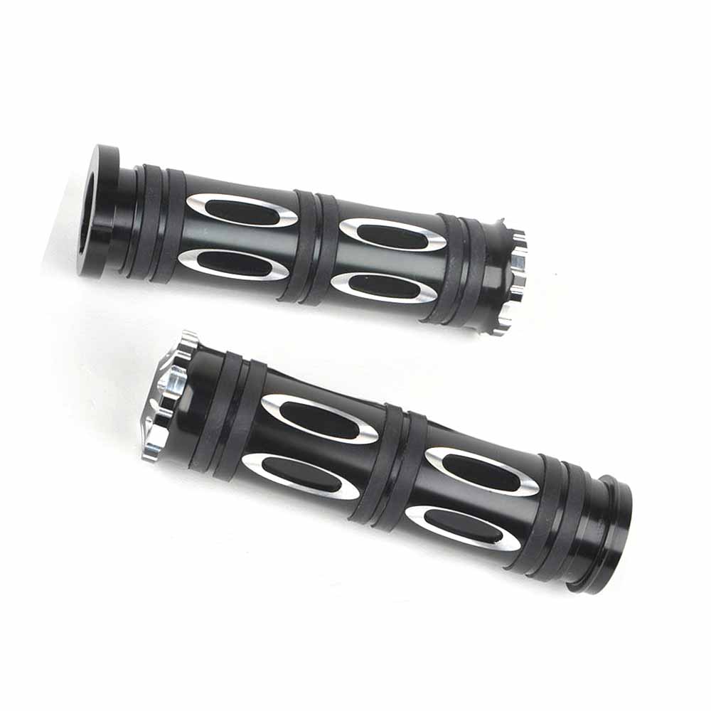 Motorcycle Hand Grips 1" Handlebar For Harley Davidson Touring Road