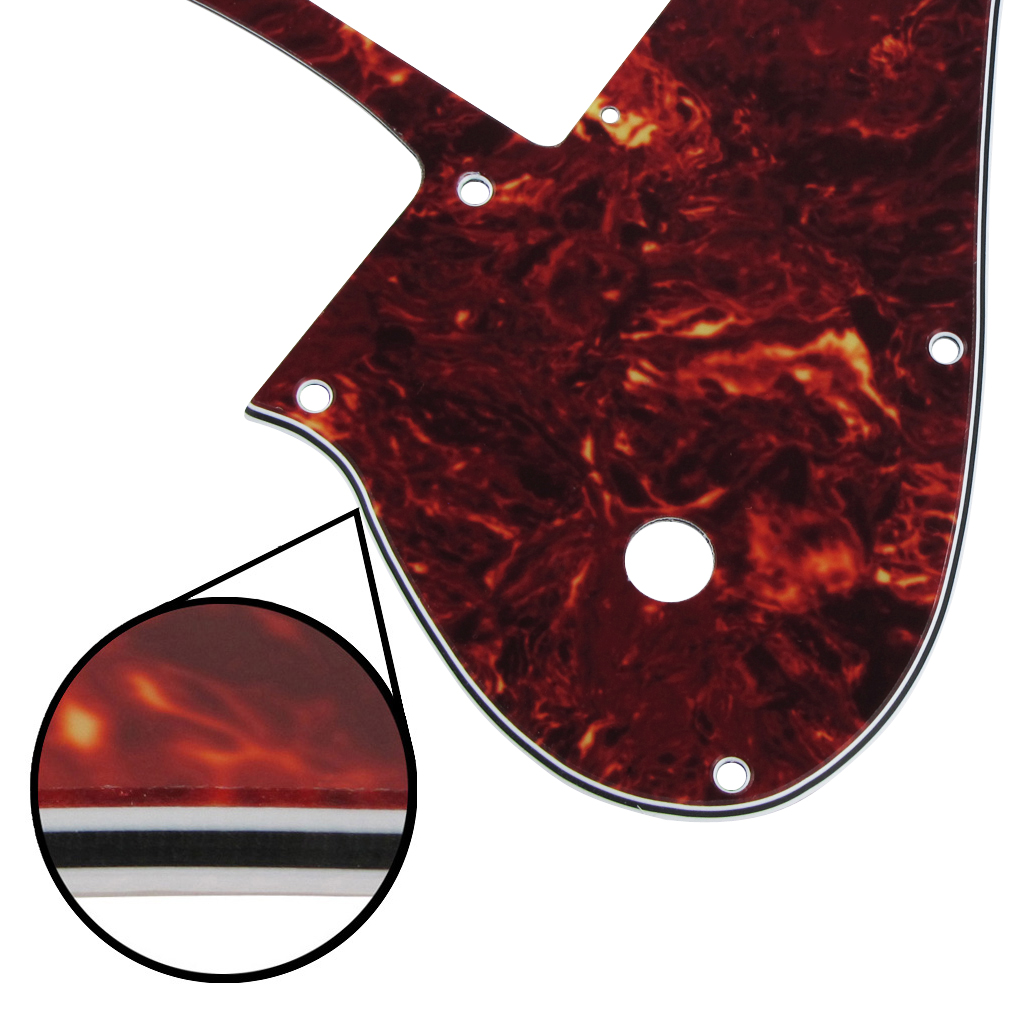 Red Tortoise Shell 4Ply Guitar Pickguard 14Holes for 72 Telecaster Deluxe Guitar