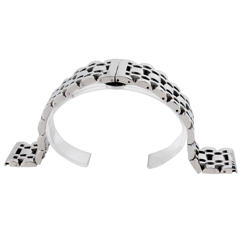 Mens Watch Band Strap Silver 20/22/24mm Luxury Solid Stainless Steel