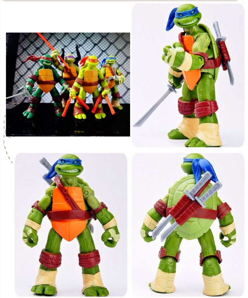 Pcs Battle Shell Teenage Mutant Ninja Turtles Action Figures Tmnt Toys