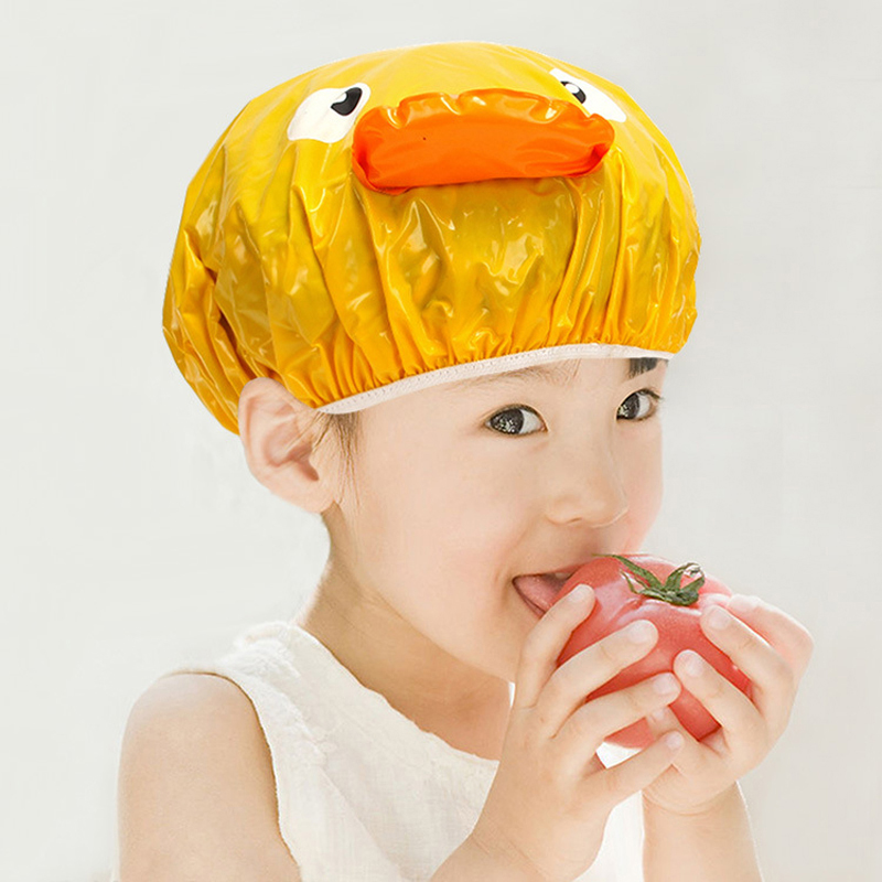 3D Travel Shower Cap Animal Funny Hair Waterproof Elastic Bath Hat eBay