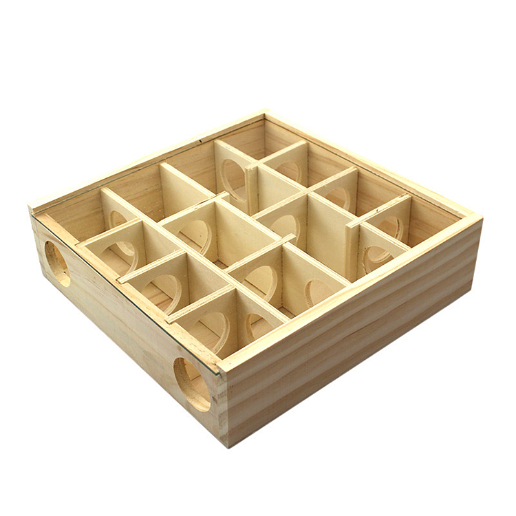 Small Hamster Maze Labyrinth Gerbil Mouse Exercise Wood Play Fun Toy