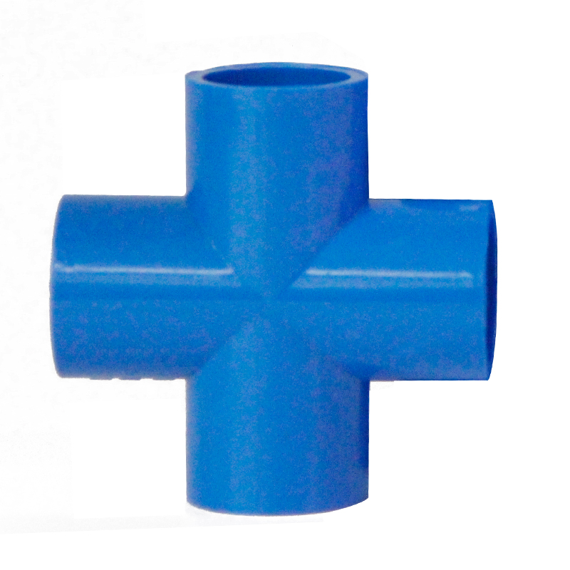 PVC Equal Cross 4 Way Connectors Pipe Fittings Tube Joint Inner Dia 20