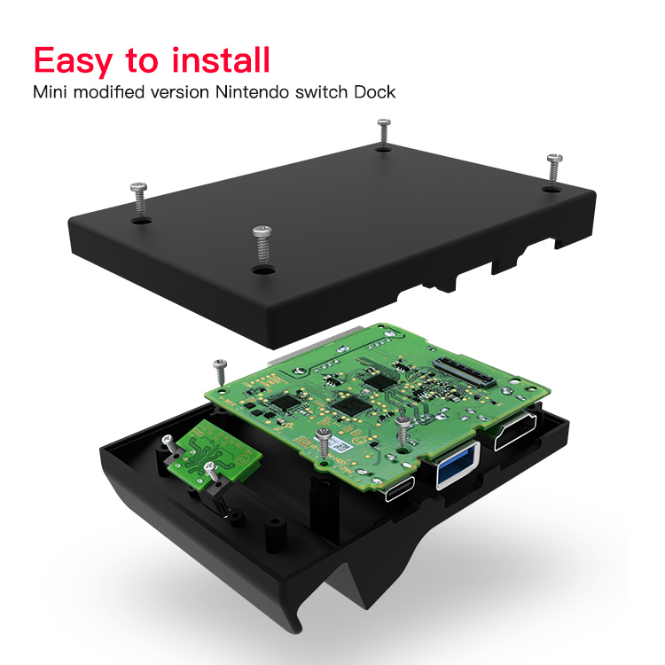 on how motherboard to install usb cable Converter Portable For Dock Replacement Case Nintendo