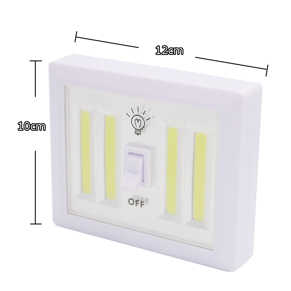 8W COB LED Wall Switch Wireless Closet Cordless Night Light Battery Operated eBay