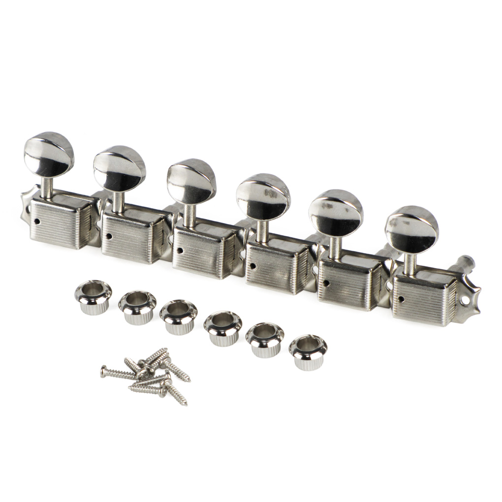 NEW 6inline Nickel Tuning Pegs Vintage Style Fender Guitar Machine