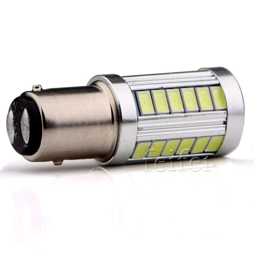 2 x 1157 bay15d 33smd 5630 led white light car stop 2 x 1157 bay15d 33smd 5630 led white light car stop