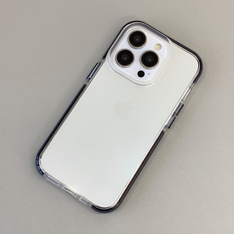 CrashStar Matte Edge Transparent Clear Soft Silicone Shockproof Phone Case For iPhone 16 15 Pro Max 14 Pro Max 13 Pro Max 15 14 Plus Simple Anti-fall Phone Casing Cover Shell Hot Sale. 