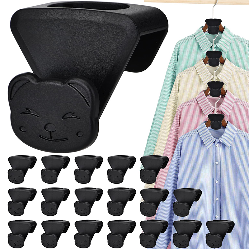 18 Pcs New Space Triangles Hanger Hooks Clothes Connector to Create Up to  5X More Closet Space Organizer Closet Fits All Hangers Connector Ultra