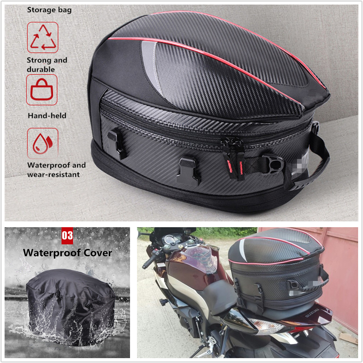 motorcycle helmet luggage