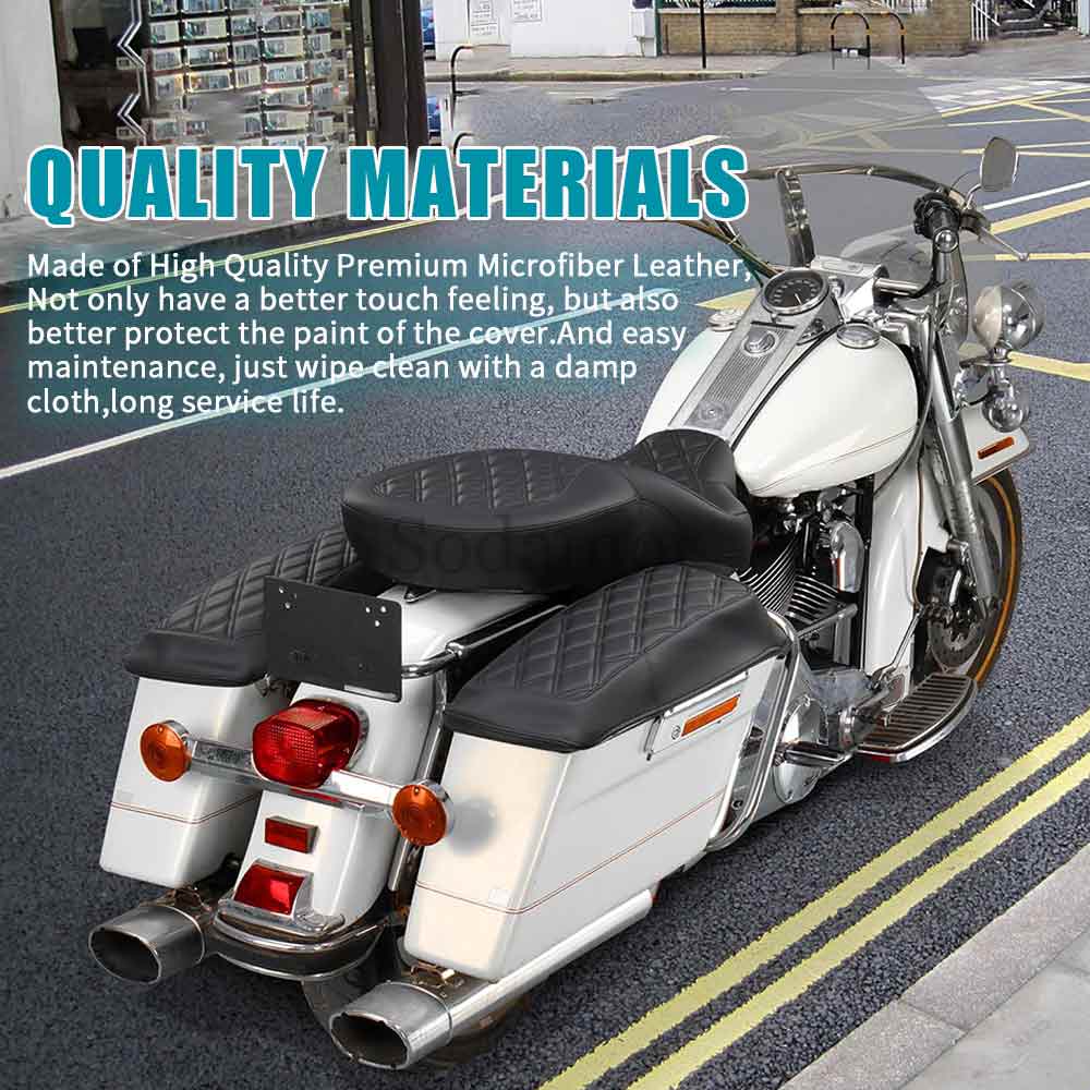 Motorcycle Bags XFMT Motorcycle Saddlebag Lid Covers For Harley