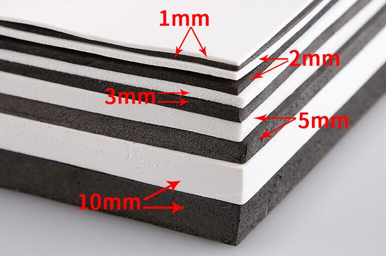 10 mm EVA-Schaumstoffplatten, 10 Stück Schaumstoff-Zuschnitte zum Basteln,  für Modellbau, Cosplay-Kostüme, Schwarz, Je 24,4 x 24,4 cm