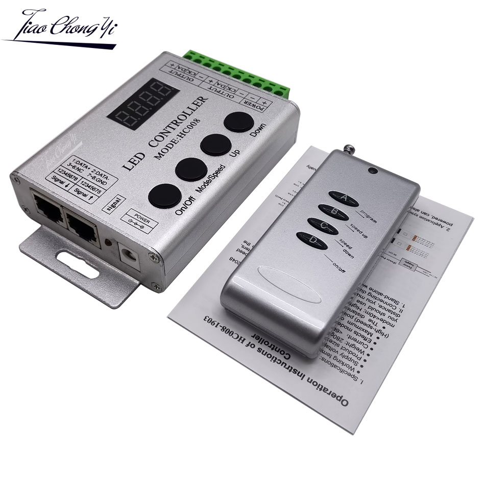 HC008 RF Remote WS2811 RGB LED Controller Max Control 2048