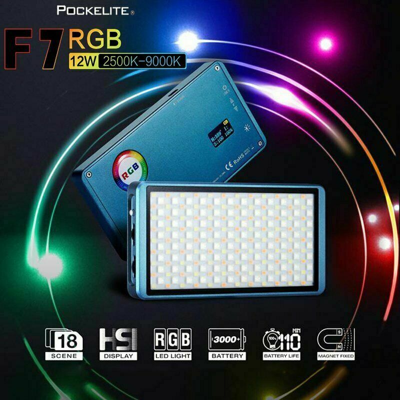 Falcon Eyes F7 Kits 12W RGB LED Portable Pocket Magnetic Light Special