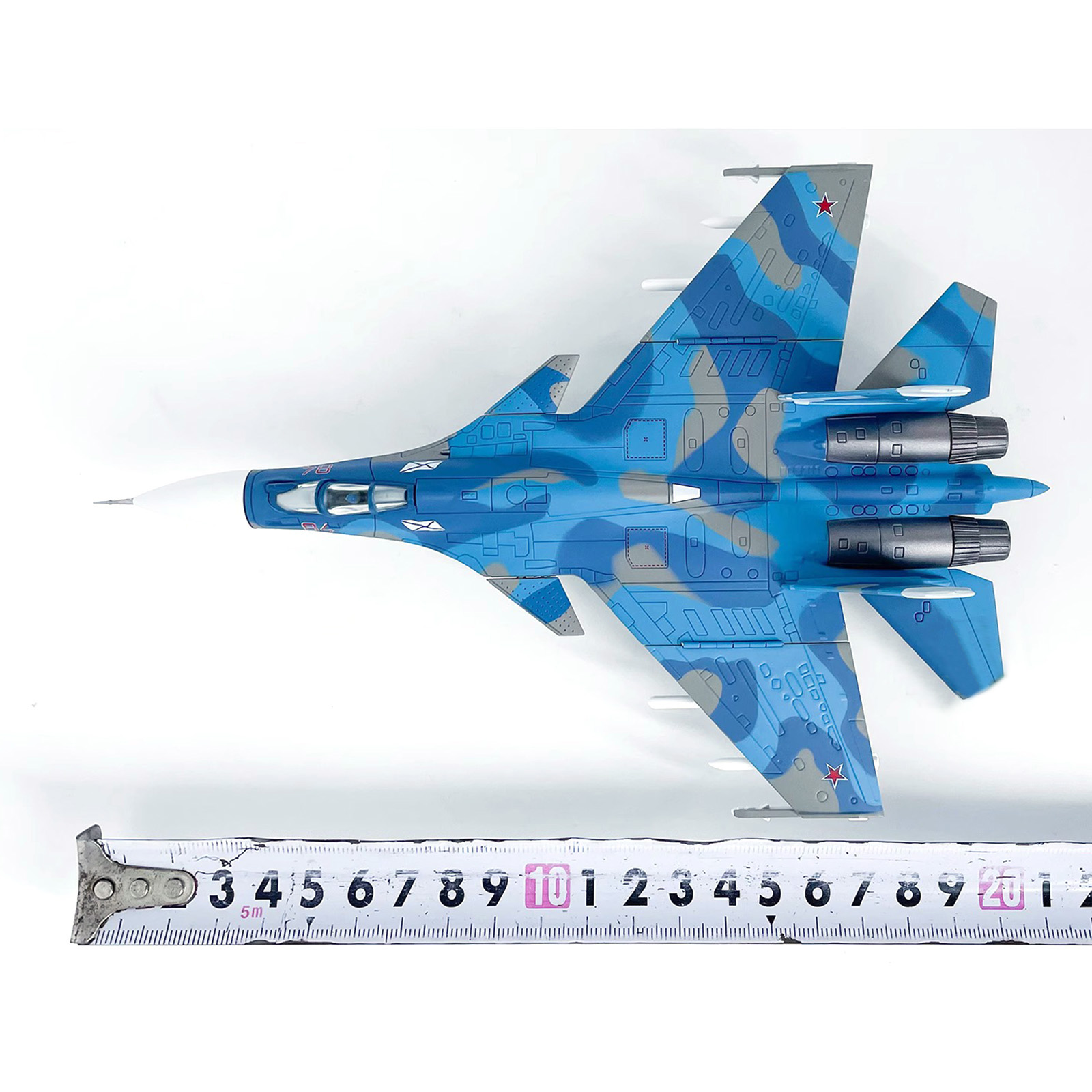 1/100 Diecast Alloy Russian Navy Su-33 Fighter Aircraft Model