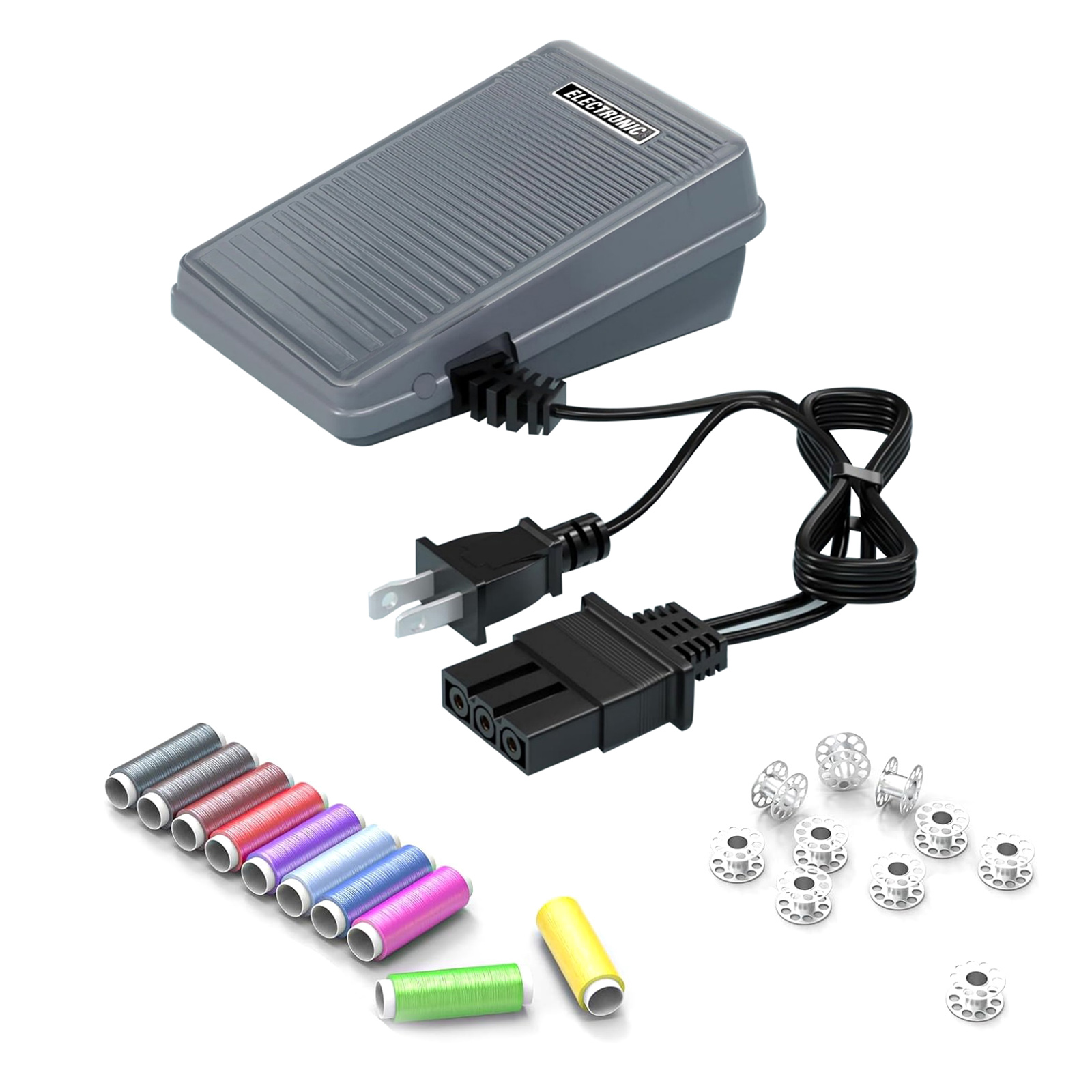 J00360051 Sewing Machine Pedal Controller Kit 10PCS Bobbins For
