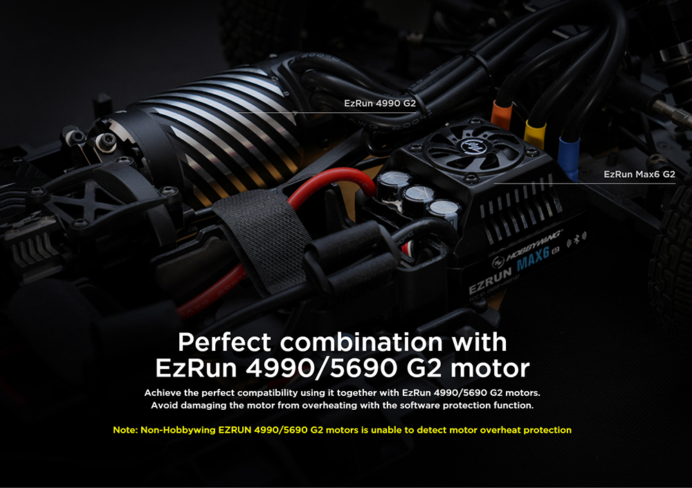 HOBBYWING EZRUN MAX6 G2 ESC Brushless 3-8S Lipo Motor Set