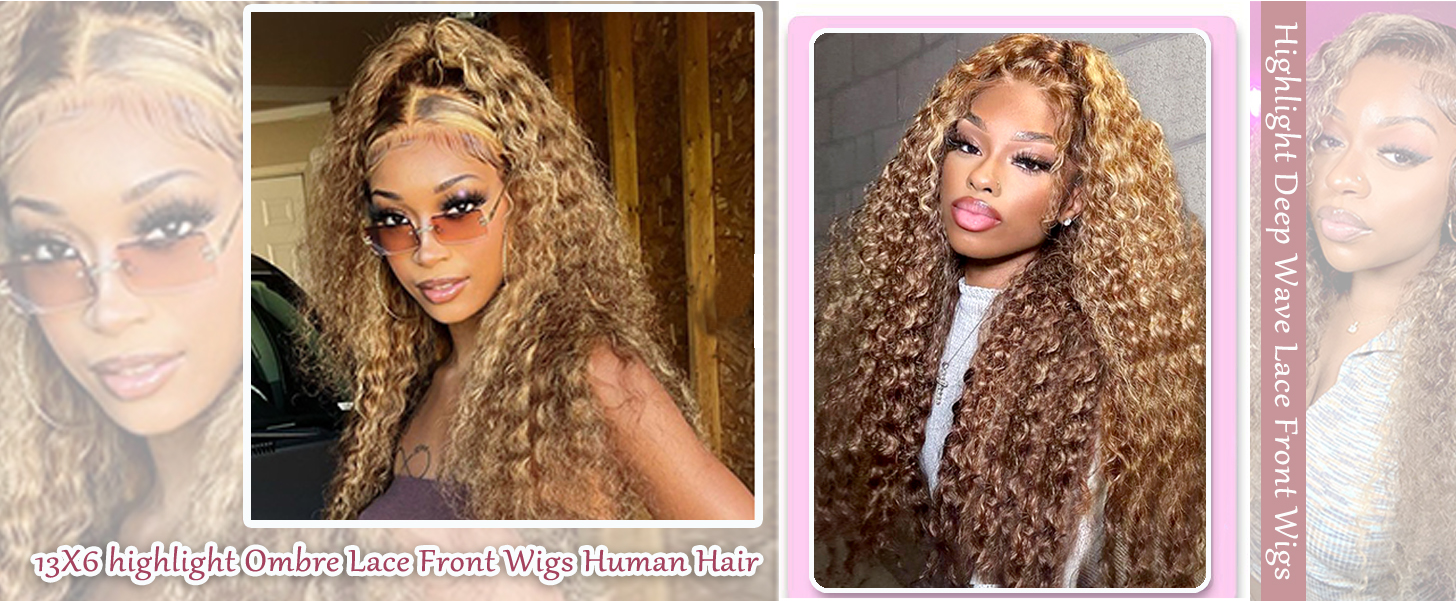 Buy Wholesale China Highlight Ombre Curly Human Hair Wigs Hd