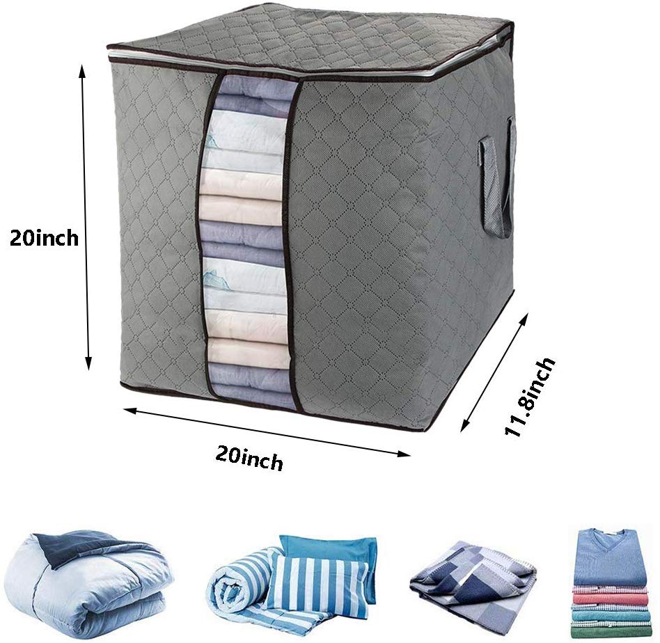 6er Groß Aufbewahrungstasche Faltbare Kleideraufbewahrung Bettdecken