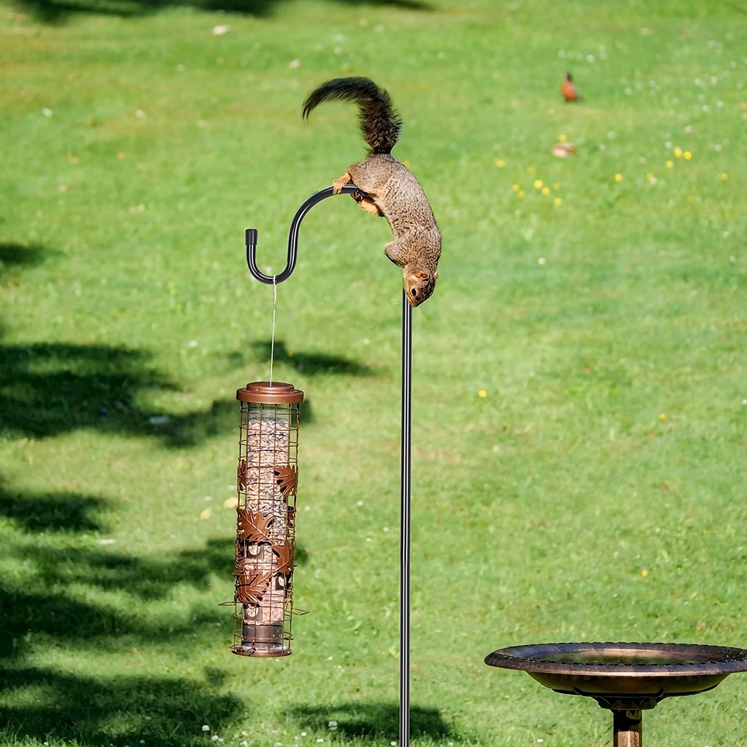 2 Stück Metallstab Garten Hirtenstab Laternenhalter 100cm Schäferstock