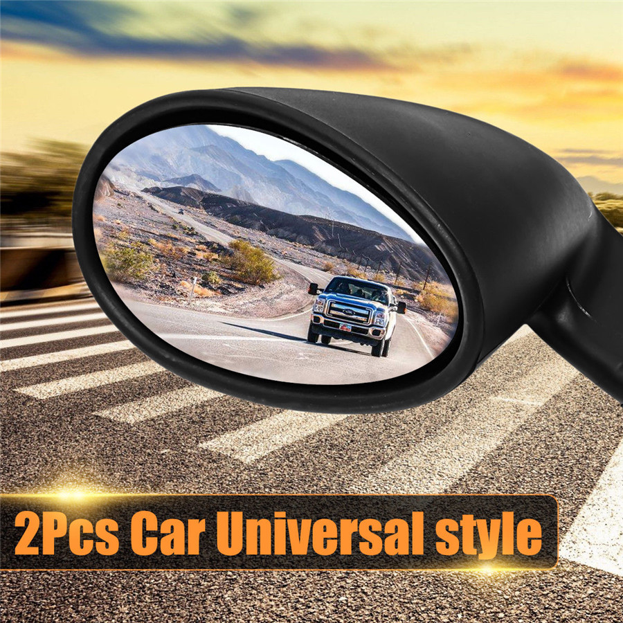 Vintage Black Pair California Classic Style Car Door Wing Side Mirror