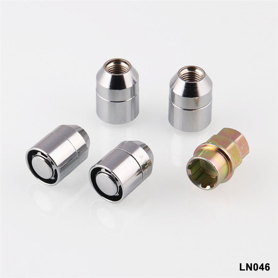 M12x1.5 Alloy Steel Anti Theft Security Lock Nut Wheel Lug Nut 1X Key+