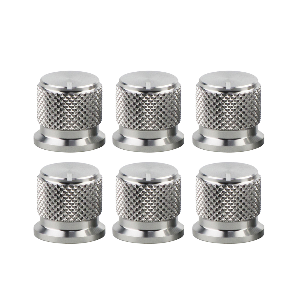 6PCS Guitar Bass Amplifier Knobs Aluminum Knobs Amp Effects Pedal ...