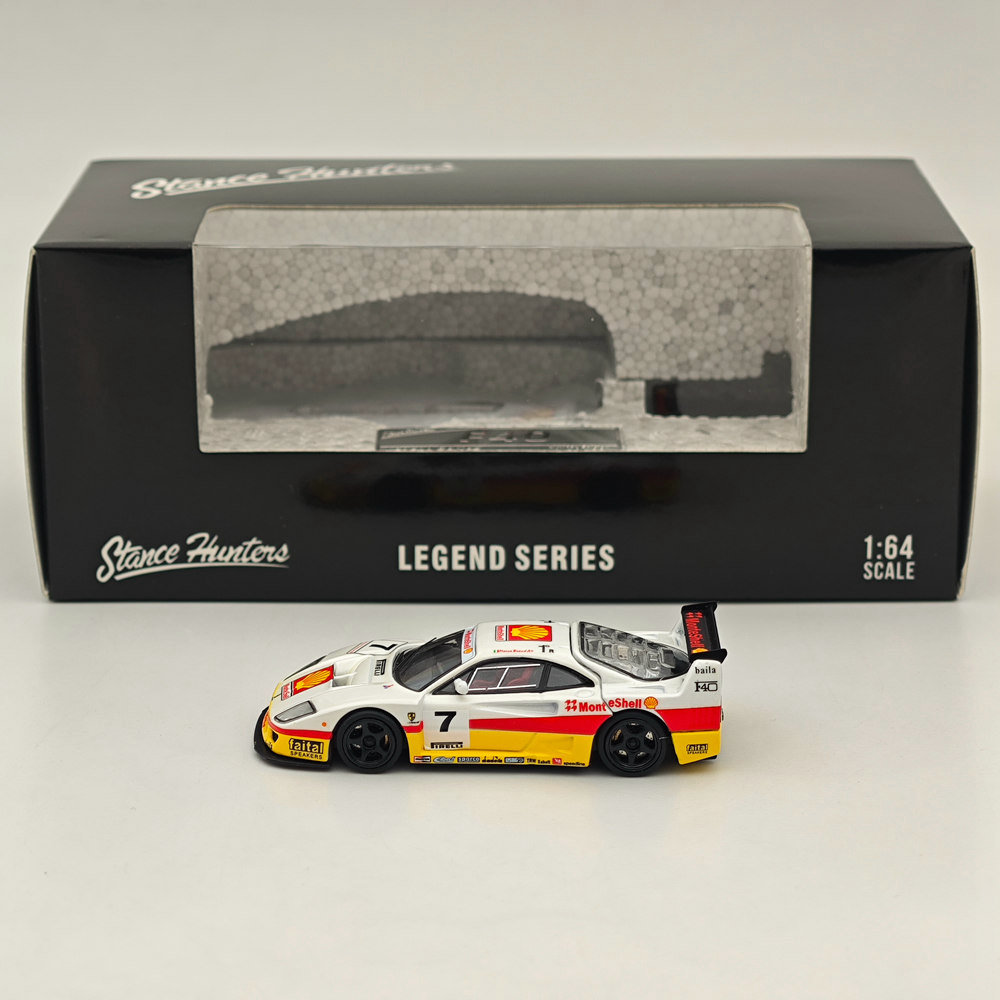 1/64 SH Ferrari F40 LM #7 Racing Sports Model Legend Series Open