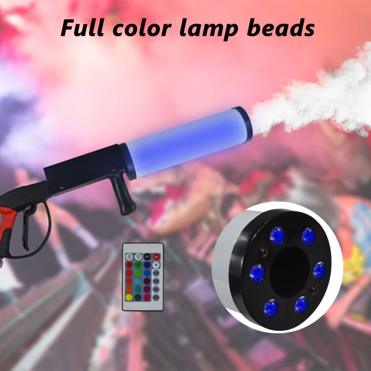 Led CO2 gun RGB Jet machine Special Effects CO2 Cannon Fogger Handheld