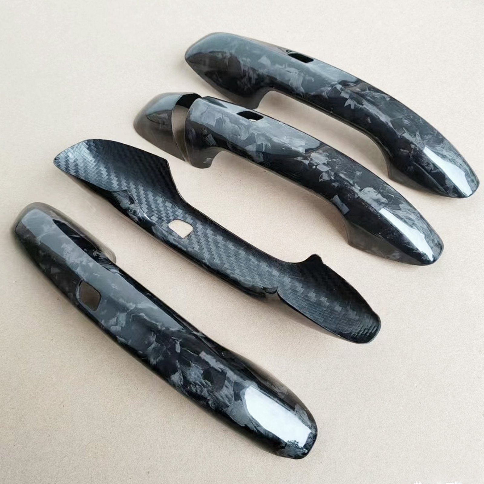 Passager Seat Door Handle Carbon Fber Cover Trm Ft for Mercedes C