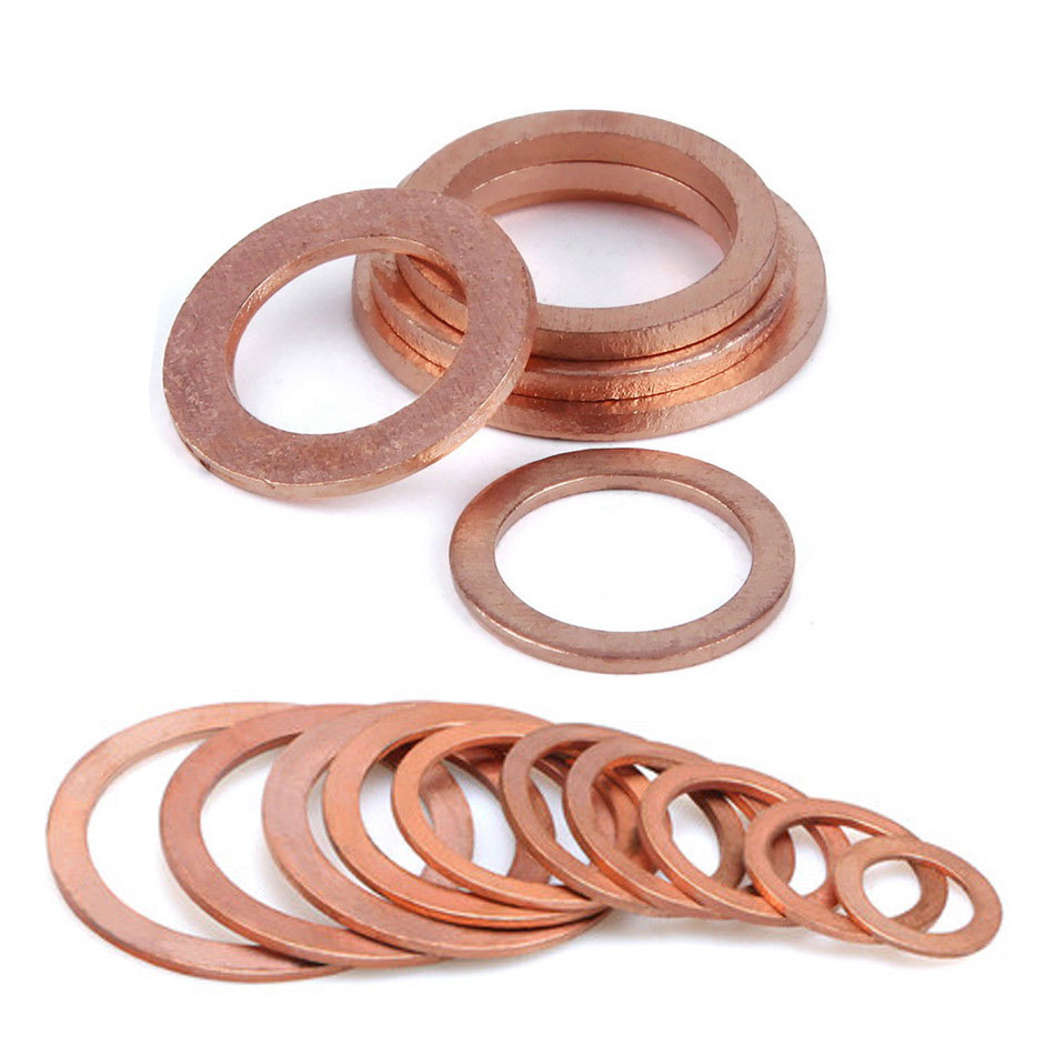 Copper Flat Washer Gasket Brass Crush Washer Seal Ring For Boat High