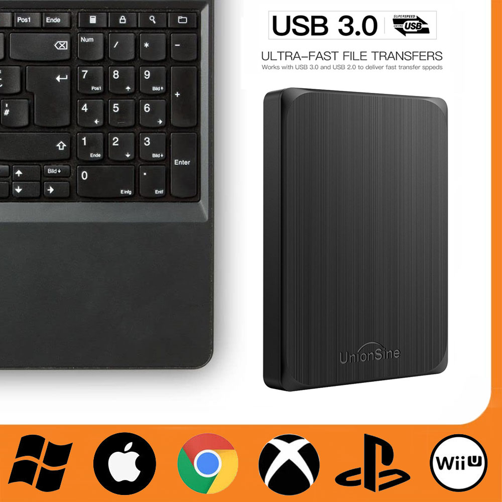 Disque Dur Externe 10to USB 3.0 Compatible avec PC,  Laptop,Desktop,Chromebook,TV - Argent - Cdiscount Informatique