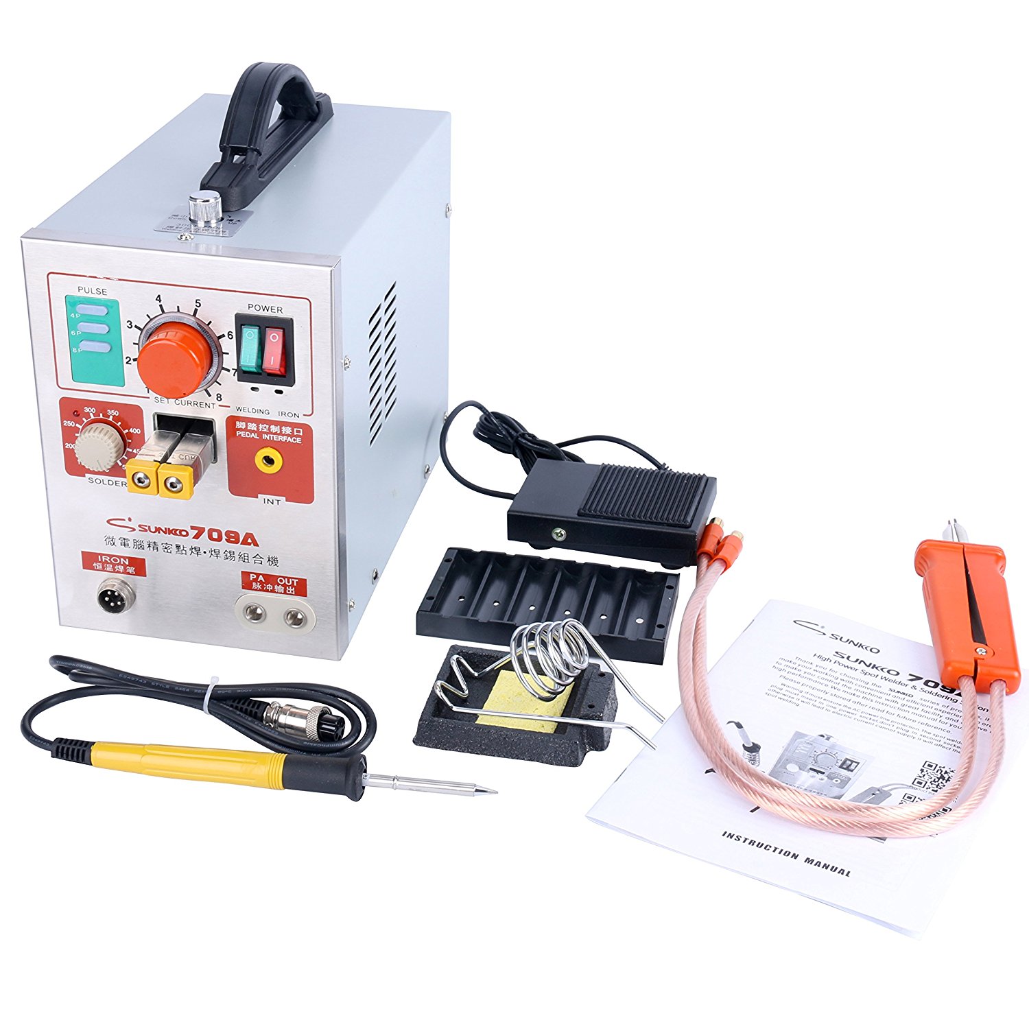 2 in1 Pulse Spot Welder 709A Battery Soldering Machine 1.9kw 60A Welder