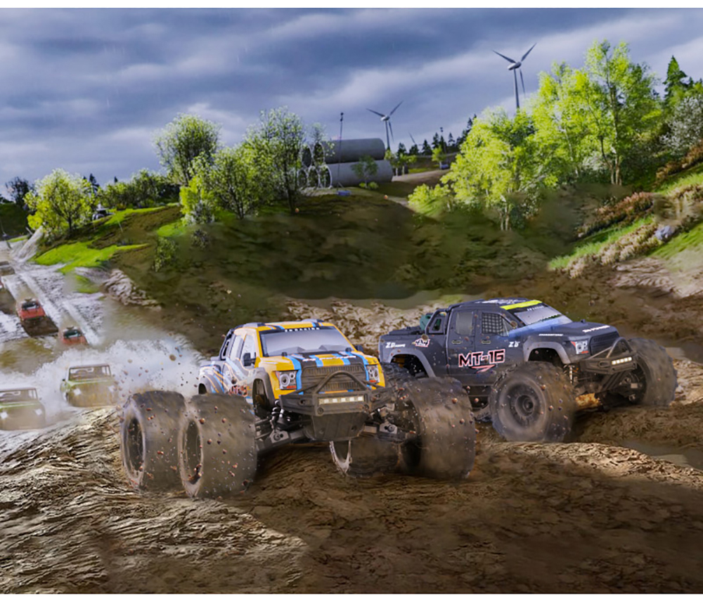 ZD Racing MT-16 RC Car 1/16 4WD 2.4G 4CH Off-Road Car 2845