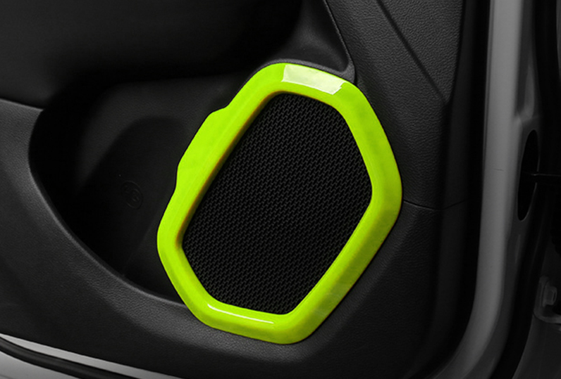 For Jeep Renegade 20152019 2020 ABS Green Inner Door Speaker Frame