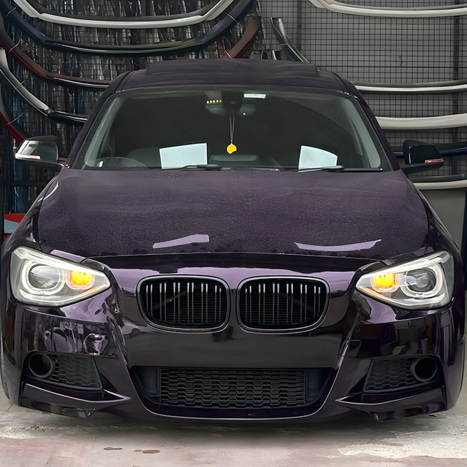 Front Kidney Grille Gloss Black For BMW 1 Series F20 F21 2011-2014