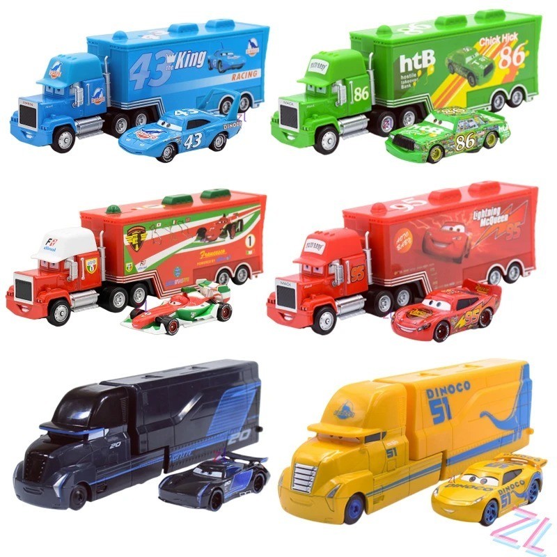 Disney Pixar Cars Black Storm Jackson DiNOco Cruz Mack Hauler