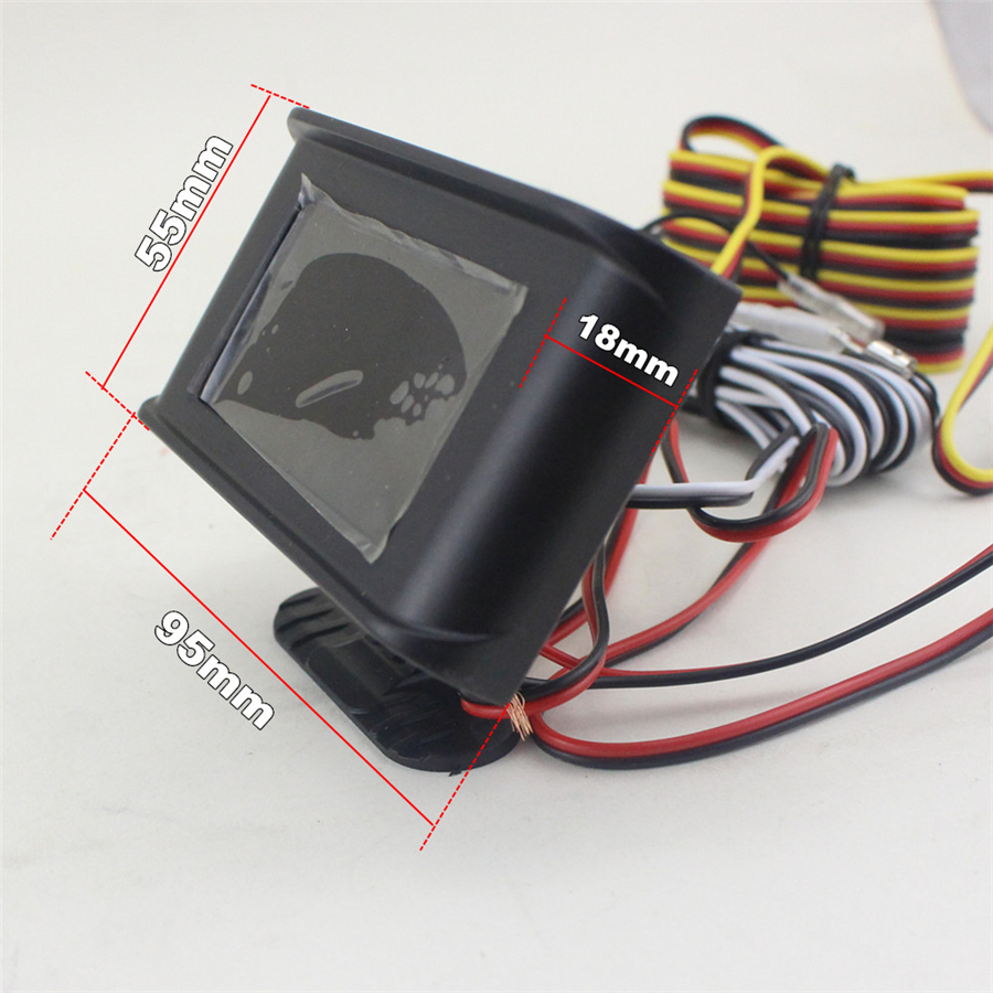 12V//24V Universal 2 Function Car Truck Fuel Level Gauge Meter Digital Voltmeter