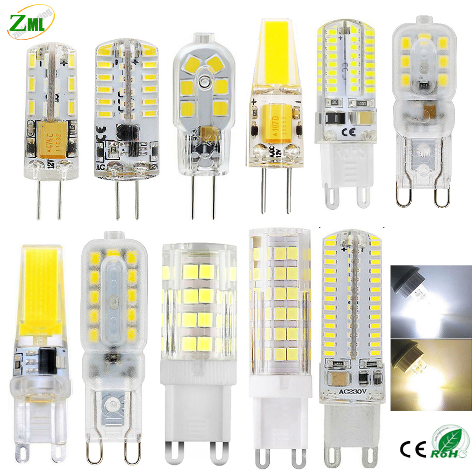 G4 G9 LED Bulb 3W 6W 7W 8W 9W 10W COB Dimmable Capsule lamp