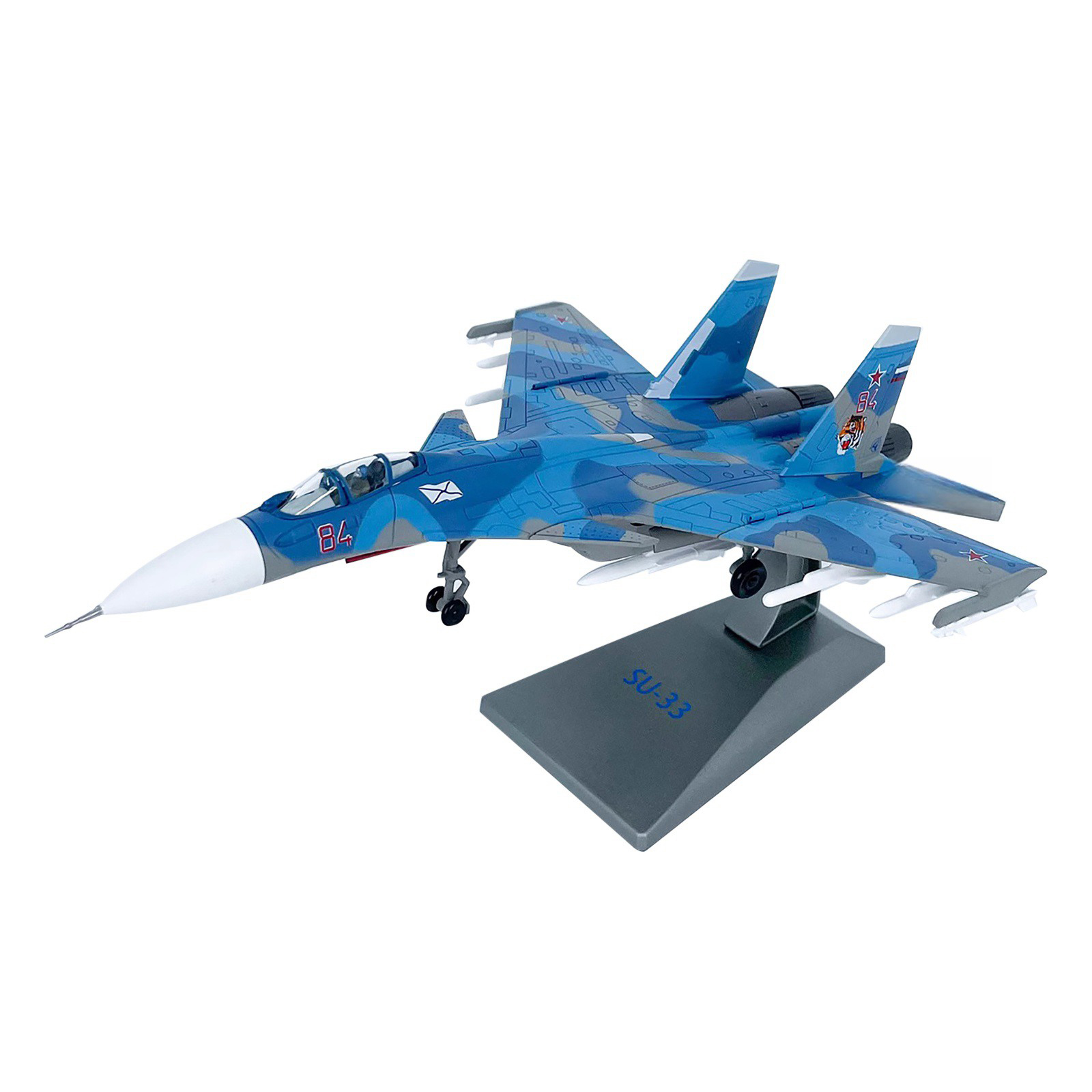1/100 Diecast Alloy Russian Navy Su-33 Fighter Aircraft Model