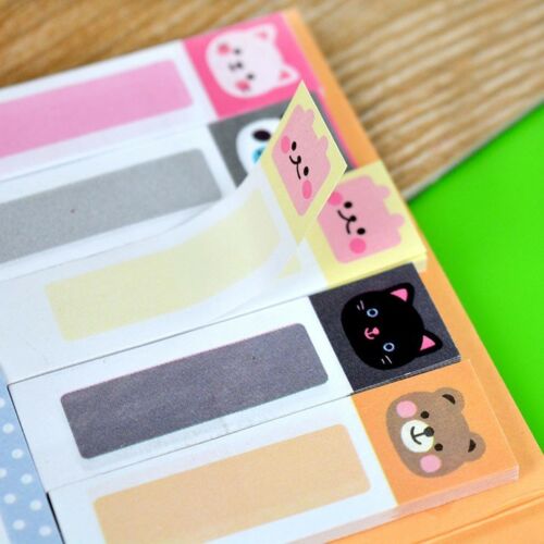 1Pcs Bookmark Memo Mini Animals Sticky Notes Sticker Point It Marker Flags Pocke