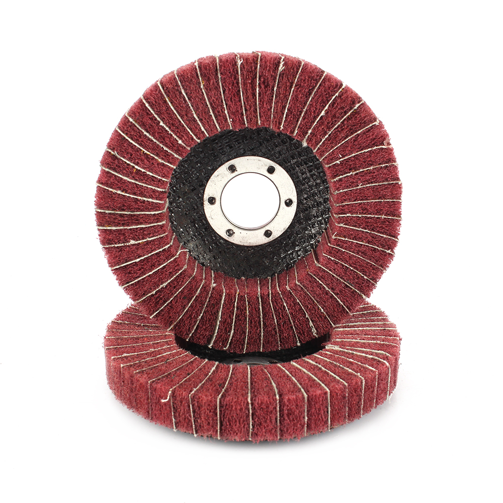 4.5'' Nylon Fiber Flap Wheel Polishing Grinding Buffing Wheel For Angle