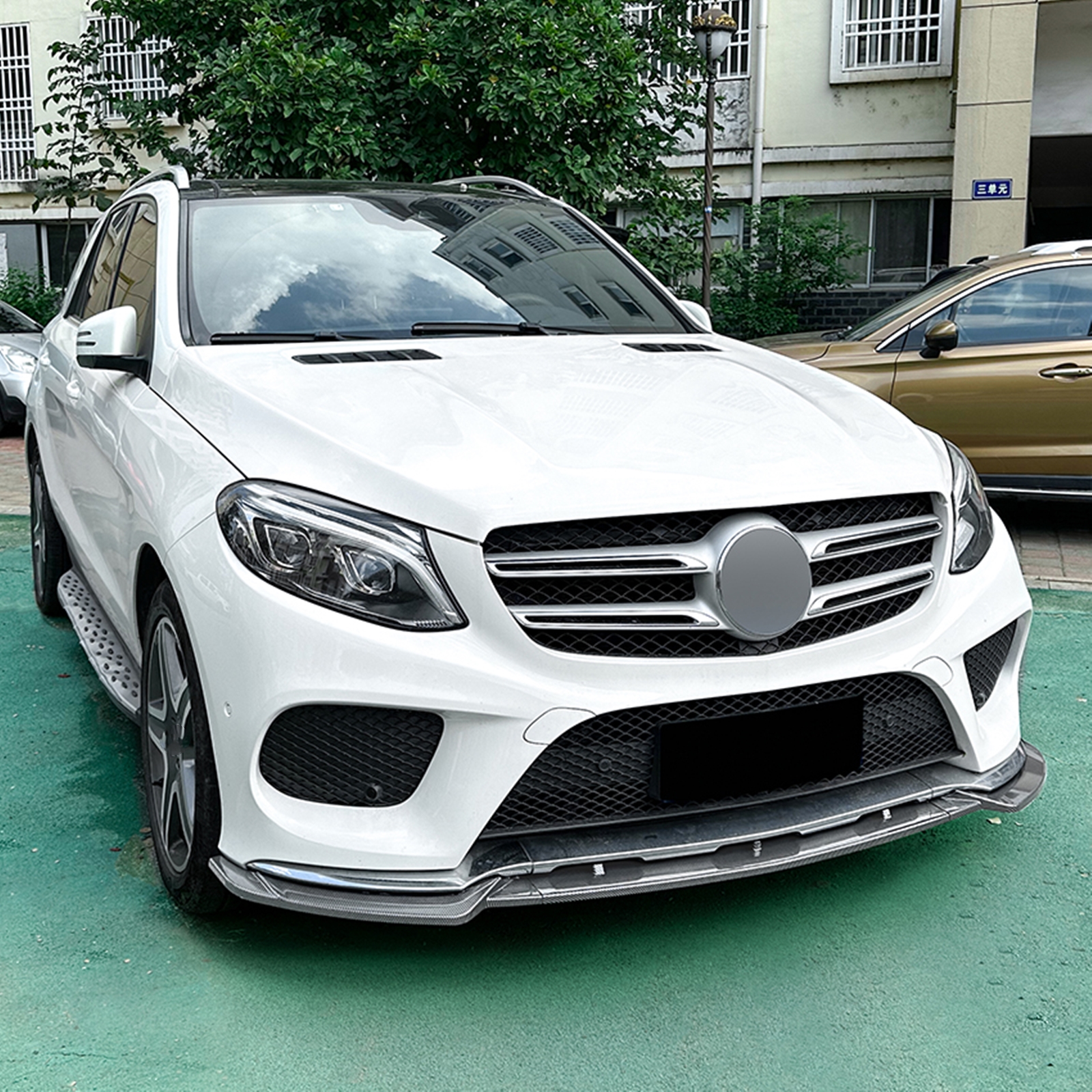 Front Bumper Lower Spoiler Lip For Benz W166 GLE Coupe C292 2015