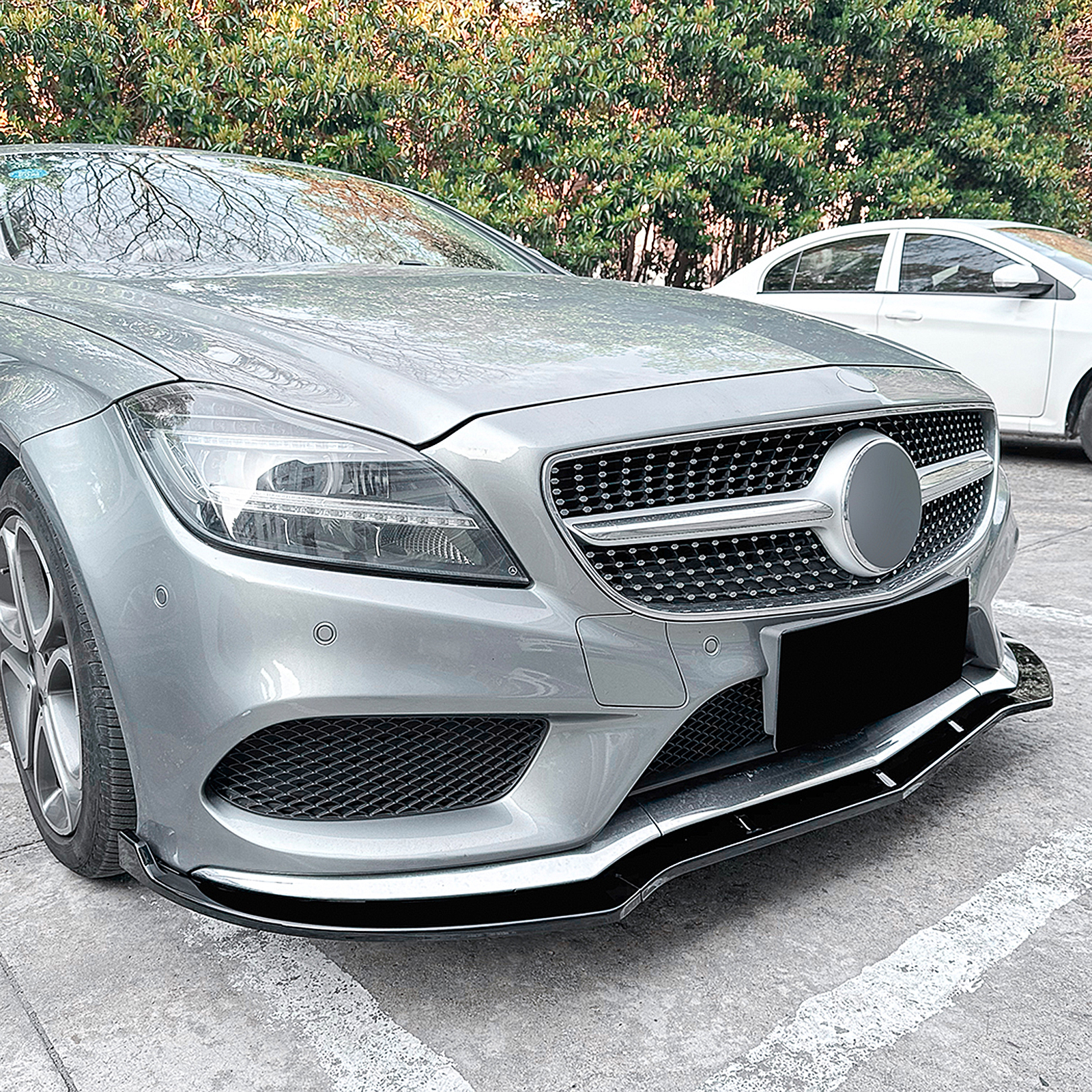 Front Bumper Spoiler Lip Kit For Benz CLS Class C218 X218 2014
