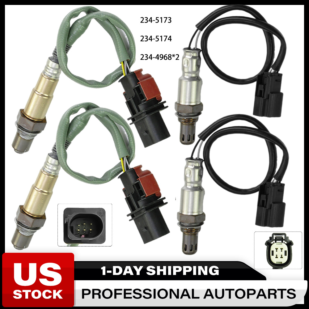 set of 4 Up+Down For 2015 2016 2017 Ford F-150 2.7L Oxygen Sensor