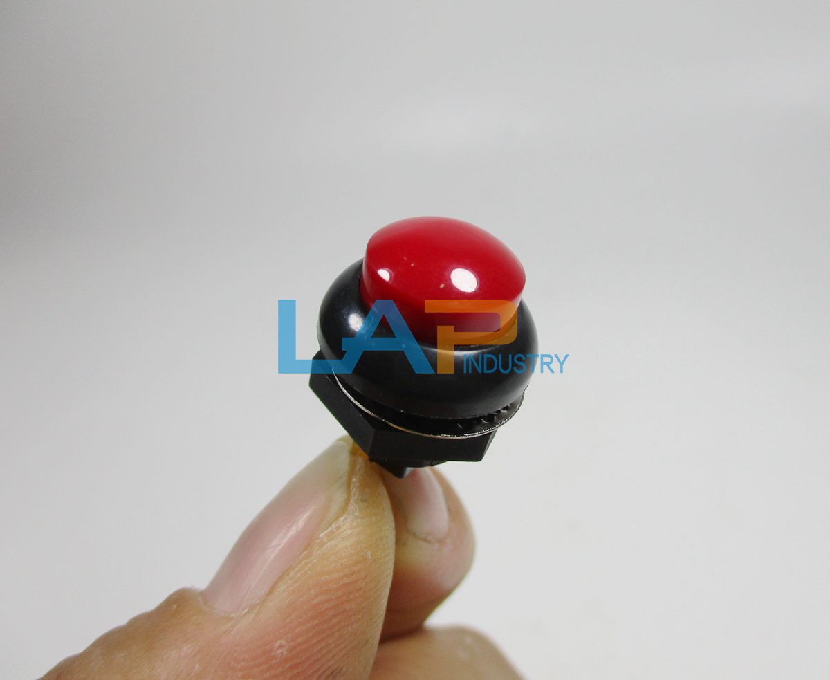 Interruttore A Pulsante Reset OTTO 21649: 2 Pin, Impermeabile 12mm, Testa Alta – Nuovo