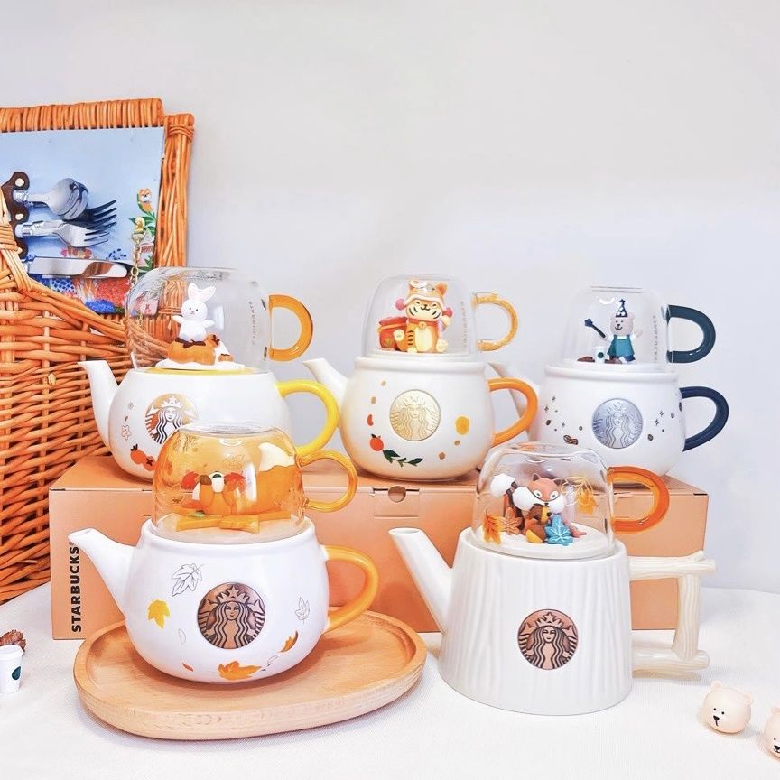 豆茶器・動物柄　Dou Alibaba.com | Design Cartoon Cute Pot Tea Shaped Animal Deals Pattern) (Animal Set Tea 食器