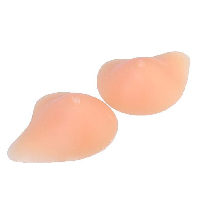 Self adhesive Fake Boobs Strap-on Silicone Breast Form Transgender  Crossdresser
