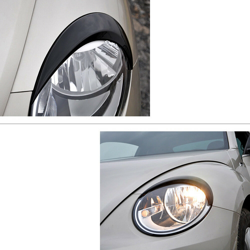 Car Headlamp Headlight Eyebrow Eyelids Cover Trim For VW Beetle A5 2012